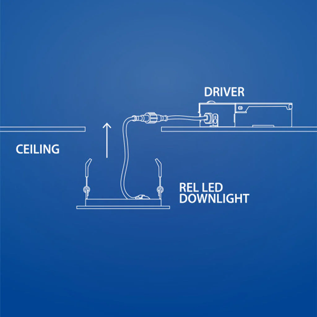 Nicor REL Selectable 6-in Square Remodel LED Downlight Kit - Image 4