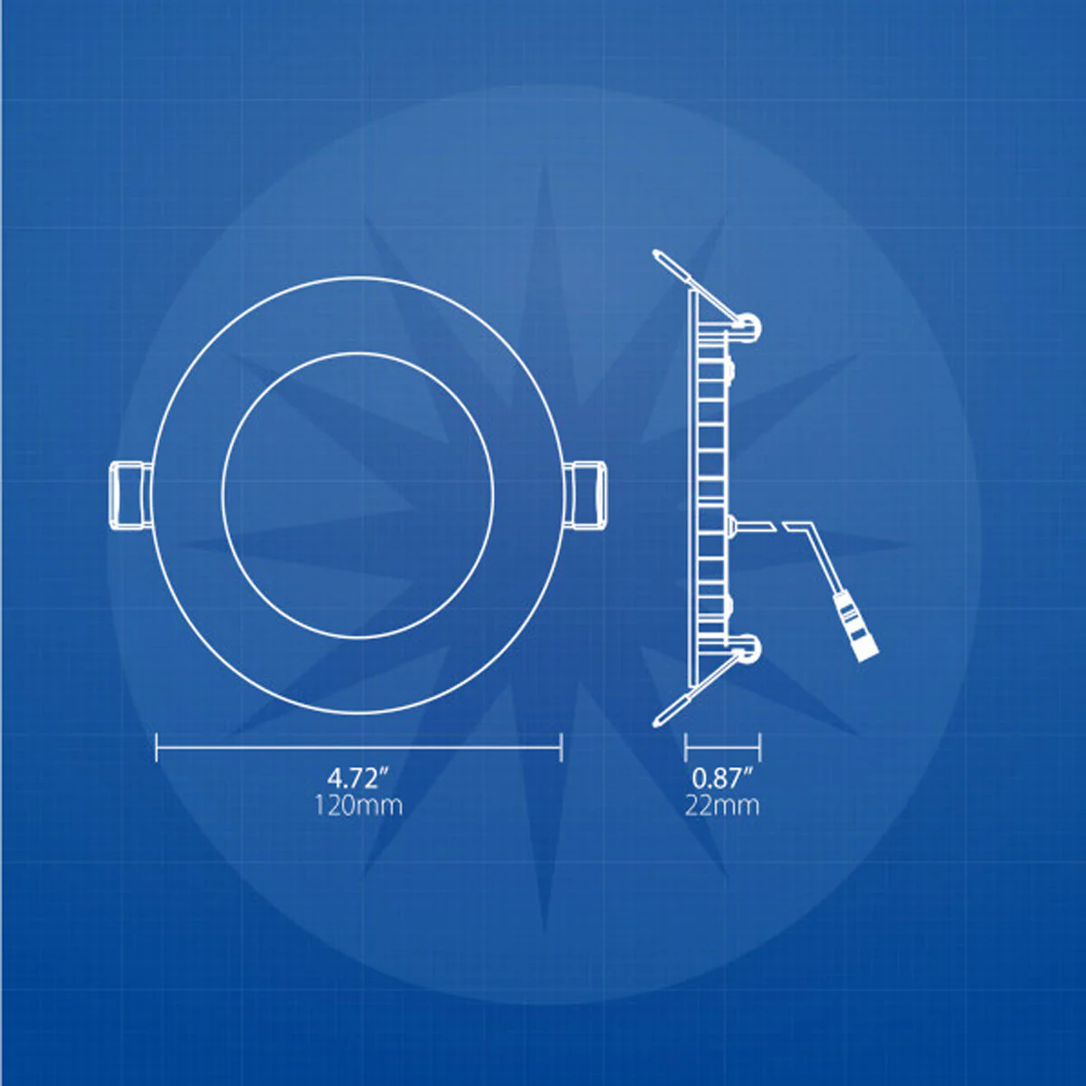 Nicor RELSR 4-in Round Selectable Regressed LED Remodel Downlight - Image 2