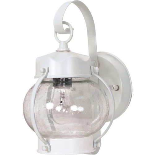 Nuvo 1 Light - 11 inch - Wall Lantern - Onion Lantern w/ Clear Seed Glass
