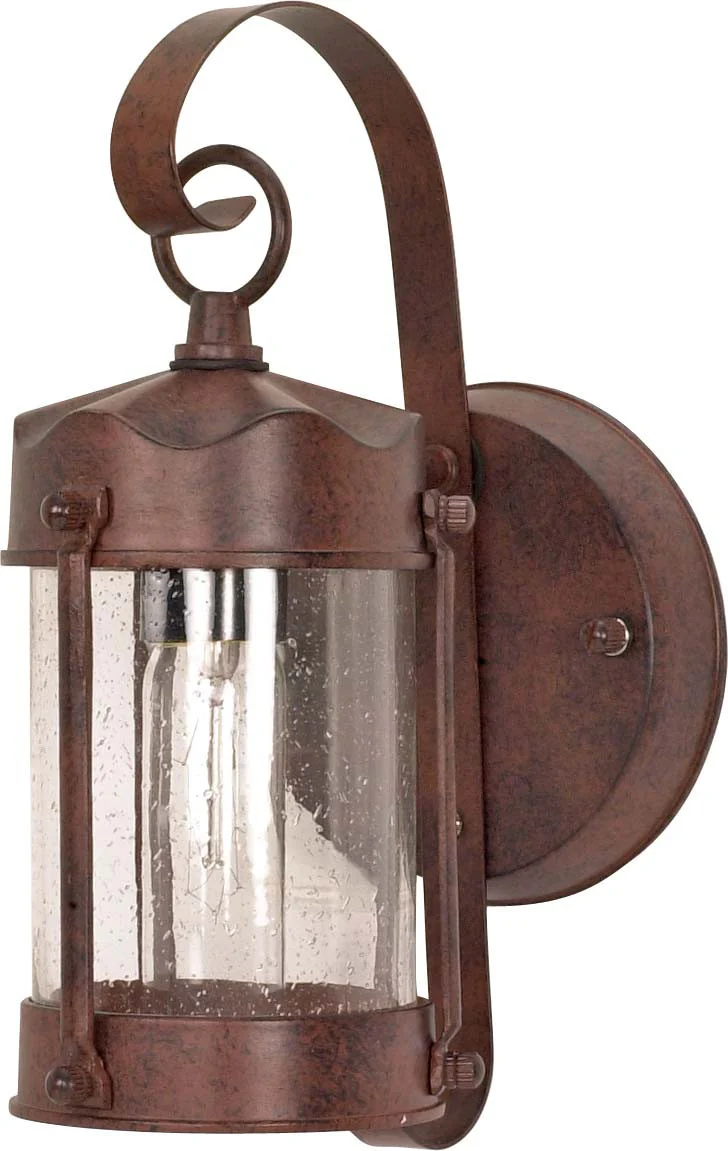 Nuvo 1 Light - 11 inch - Wall Lantern - Piper Lantern w/ Clear Seed Glass
