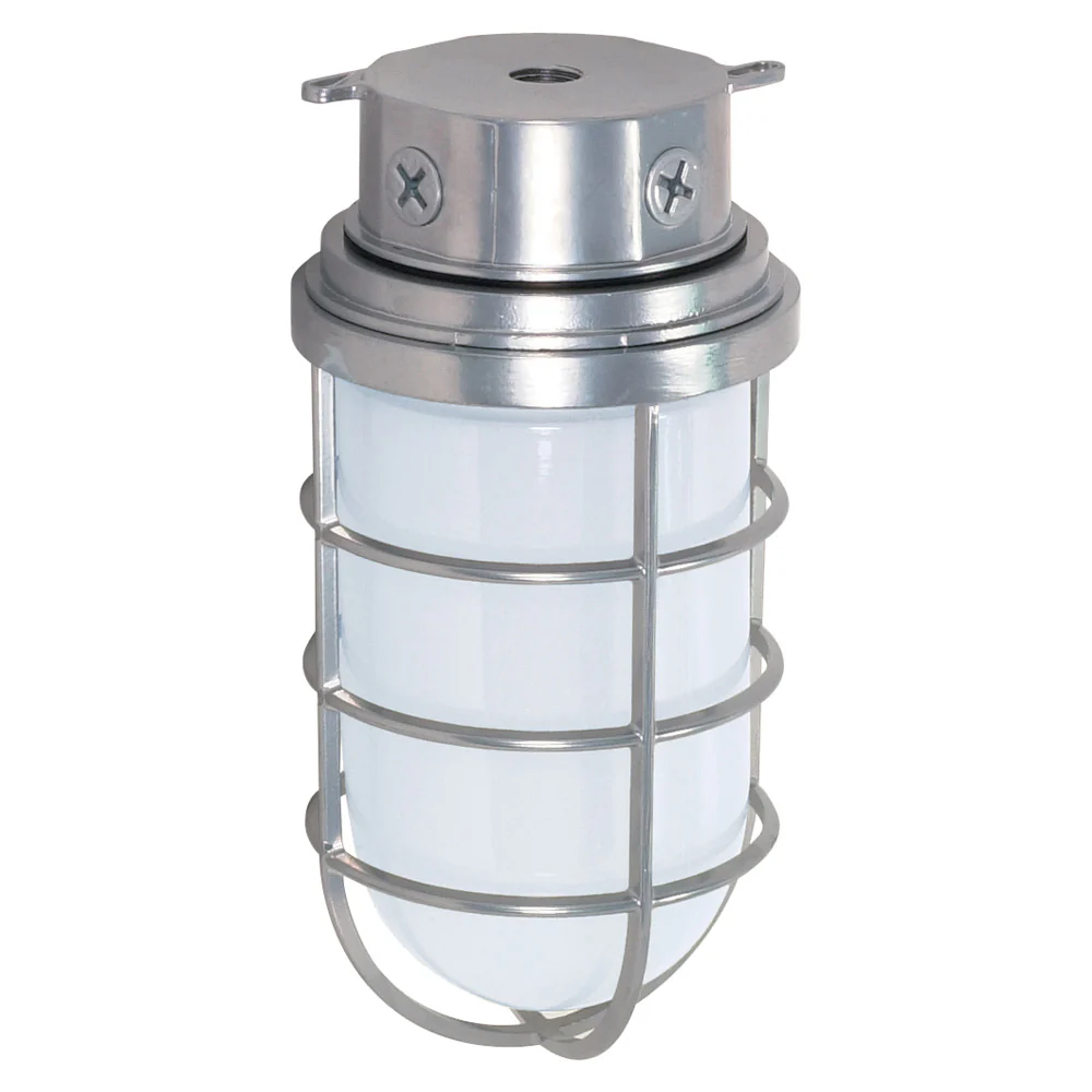 Nuvo 1-Light 200w 11" Surface Mount w/ Frosted Glass in Metallic Silver
