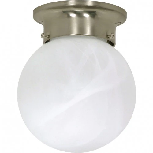 Nuvo 1 Light - 6 inch - Ceiling Mount - Alabaster Ball