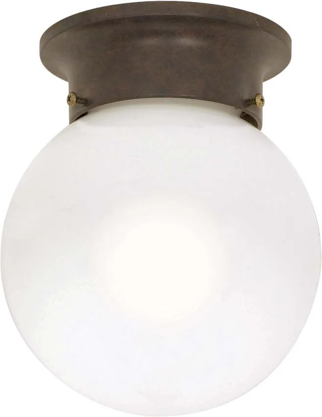 Nuvo 1 Light - 6 inch - Ceiling Mount - White Ball
