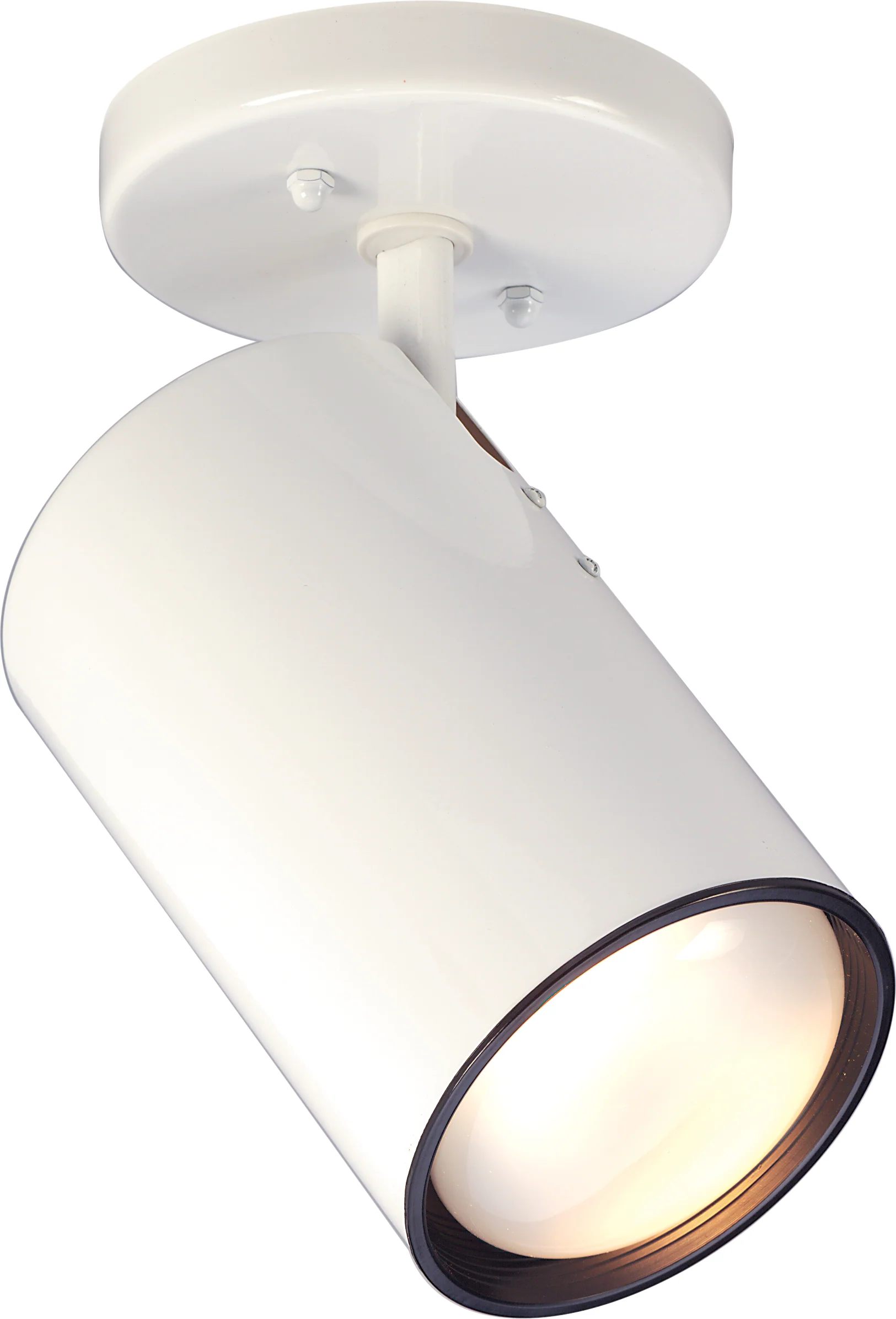 Nuvo 1-Light E26 Medium Screw - R30 Straight Cylinder w/ White Finish