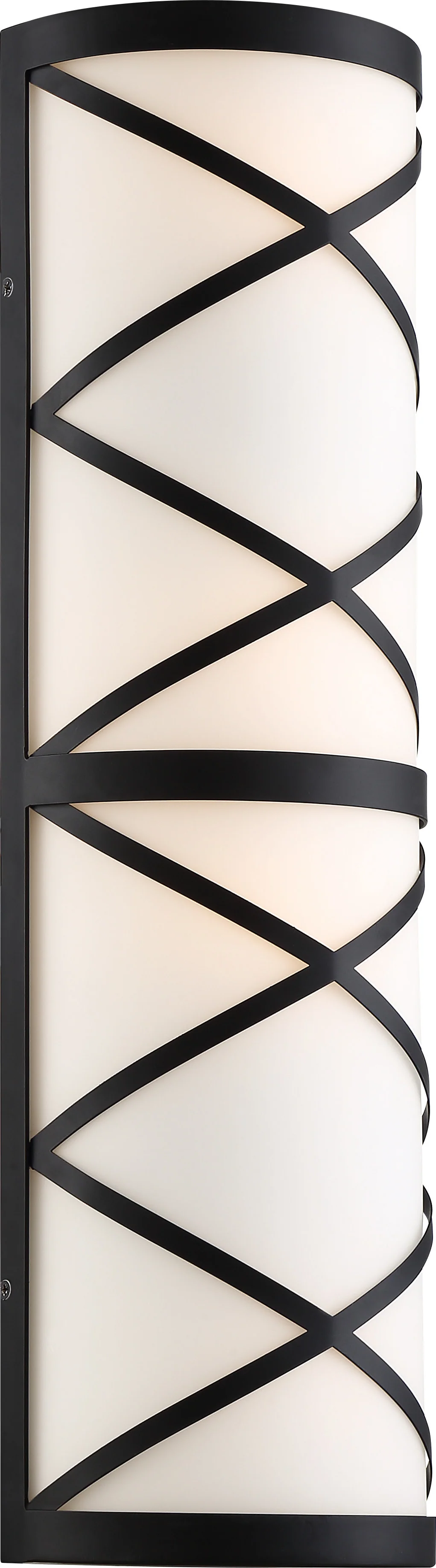 Nuvo 100W A19 Sylph Wall 4-Light 120v Aged Bronze & Satin White Shade