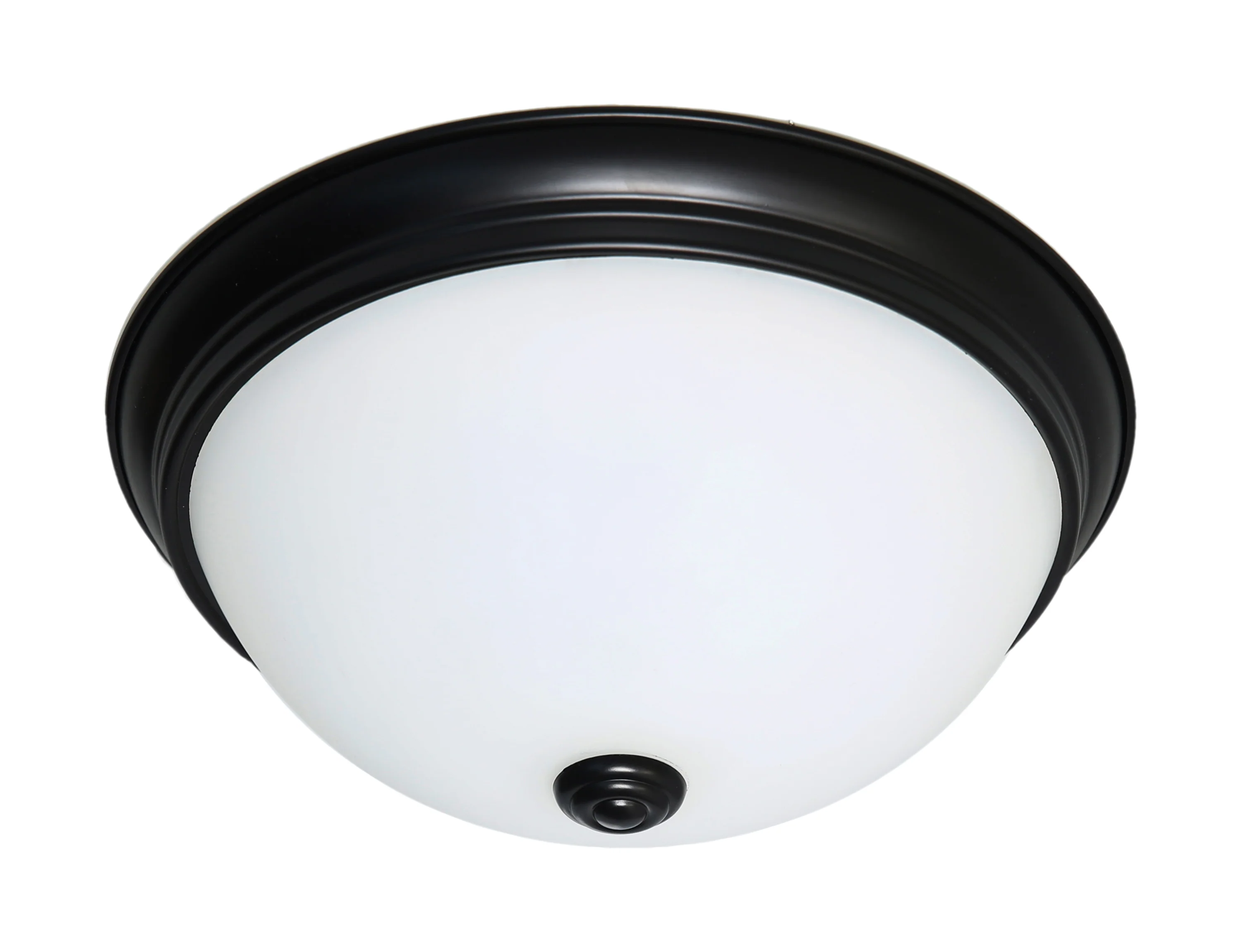 Nuvo 16.5w Close-To-Ceiling Flush 120v Mahogany Bronze & Frosted Glass 3000k