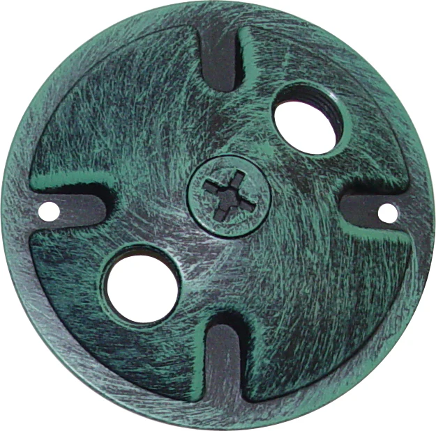 Nuvo 2-Light Mounting Plate Light w/ Antique Verdigris Finish