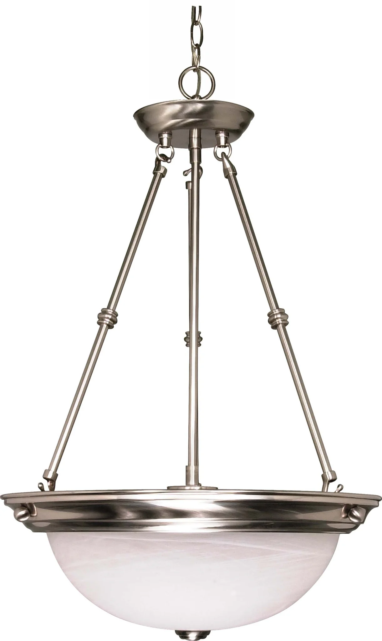 Nuvo 3 Light - 15 inch - Pendant - Alabaster Glass