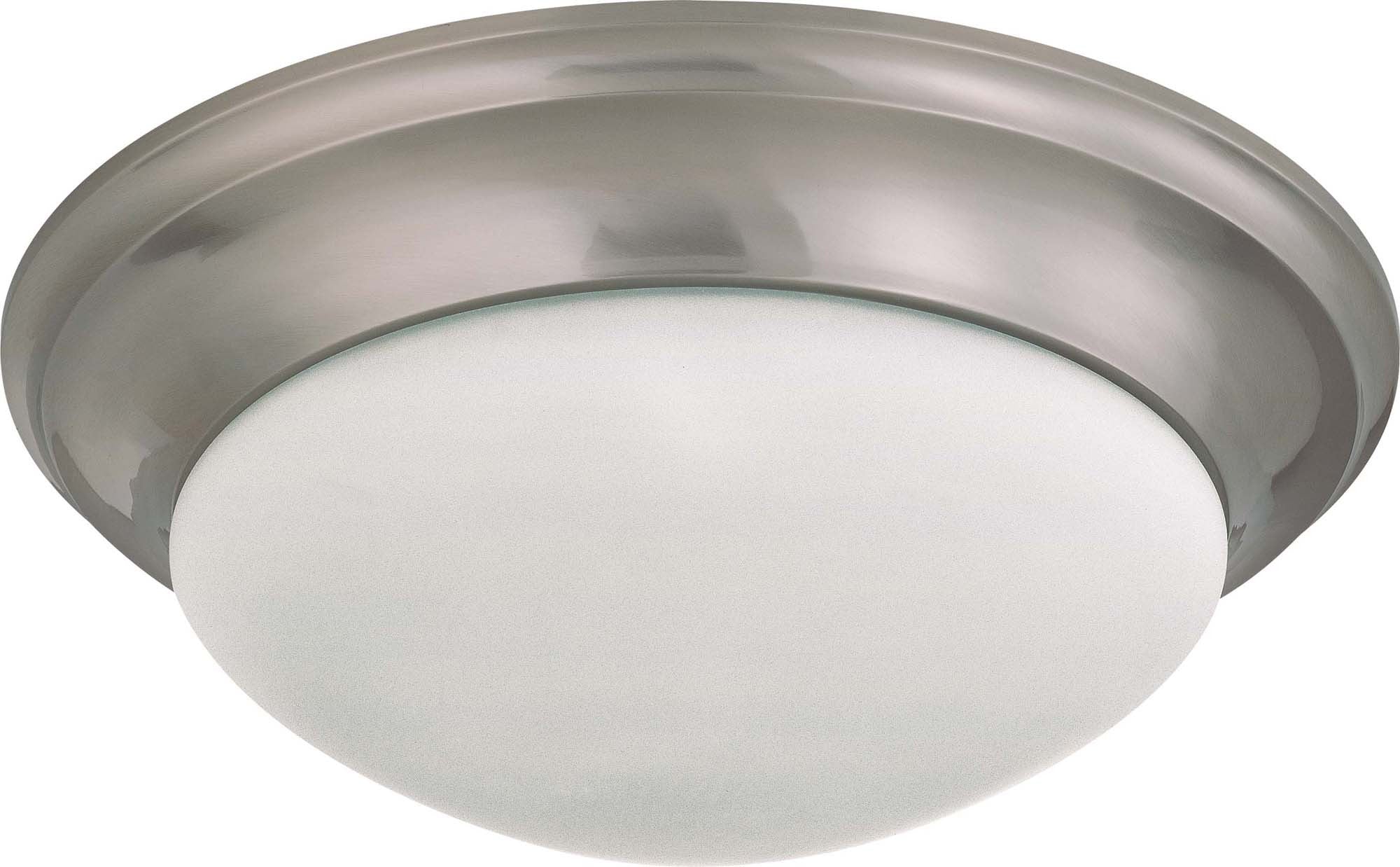 Nuvo 3 Light 17 inch Flush Mount Twist & Lock w/ Frosted White Glass