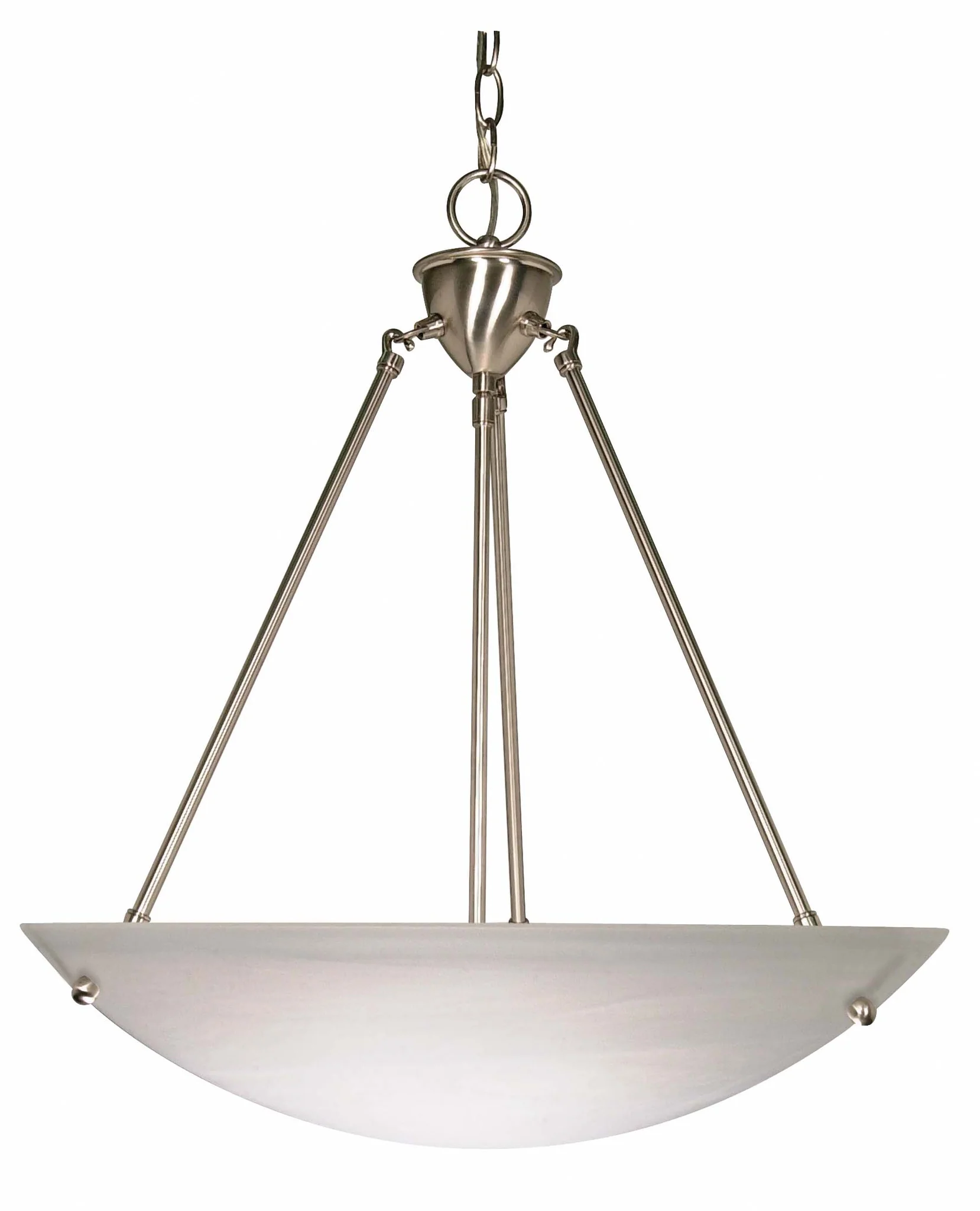 Nuvo 3 Light - 23 inch - Pendant - Alabaster Glass Bowl