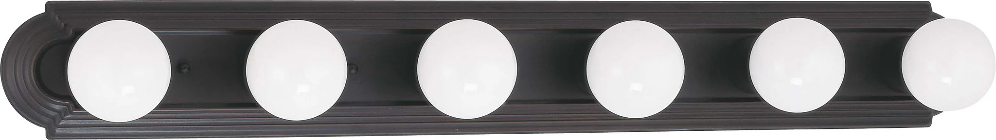 Nuvo 6 Light 36 inch Vanity Racetrack Style