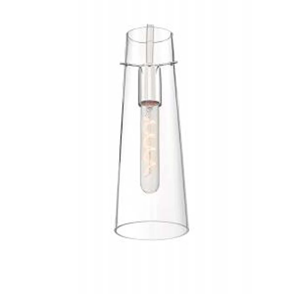 Nuvo Alondra 1-Light Mini Pendant w/ Clear Glass in Polished Nickel Finish