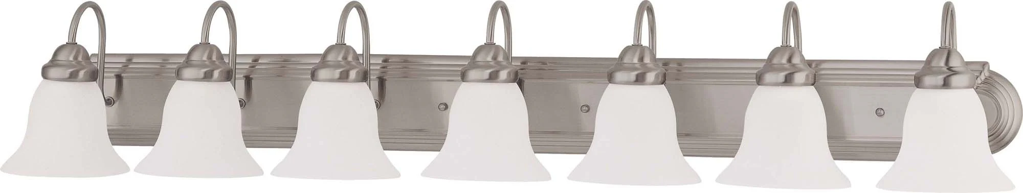 Nuvo Ballerina - 7 Light 48 inch Vanity w/ Frosted White Glass - Image 2