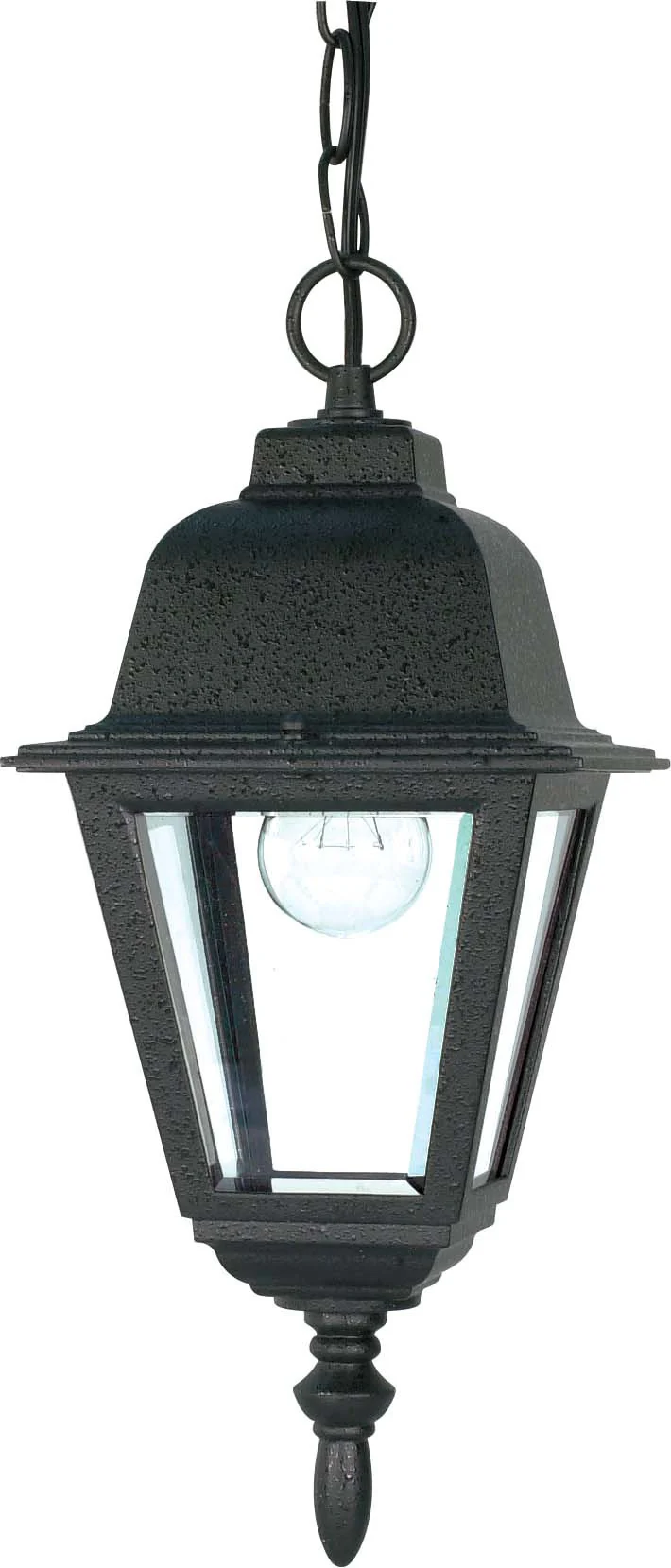 Nuvo Briton - 1 Light - 10 inch - Hanging Lantern - w/ Clear Glass