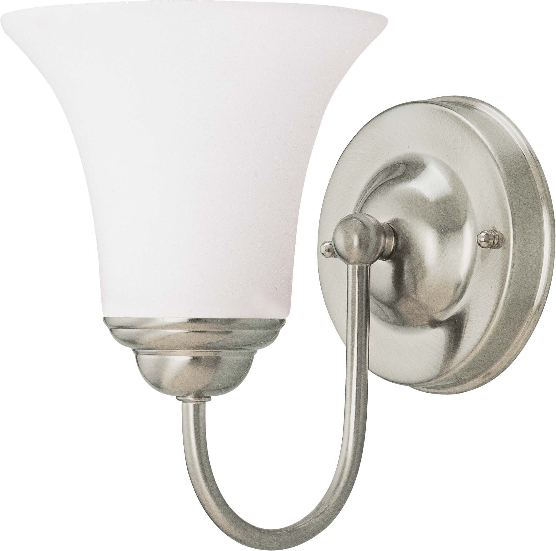 Nuvo Dupont - 1 Light Vanity w/ Satin White Glass