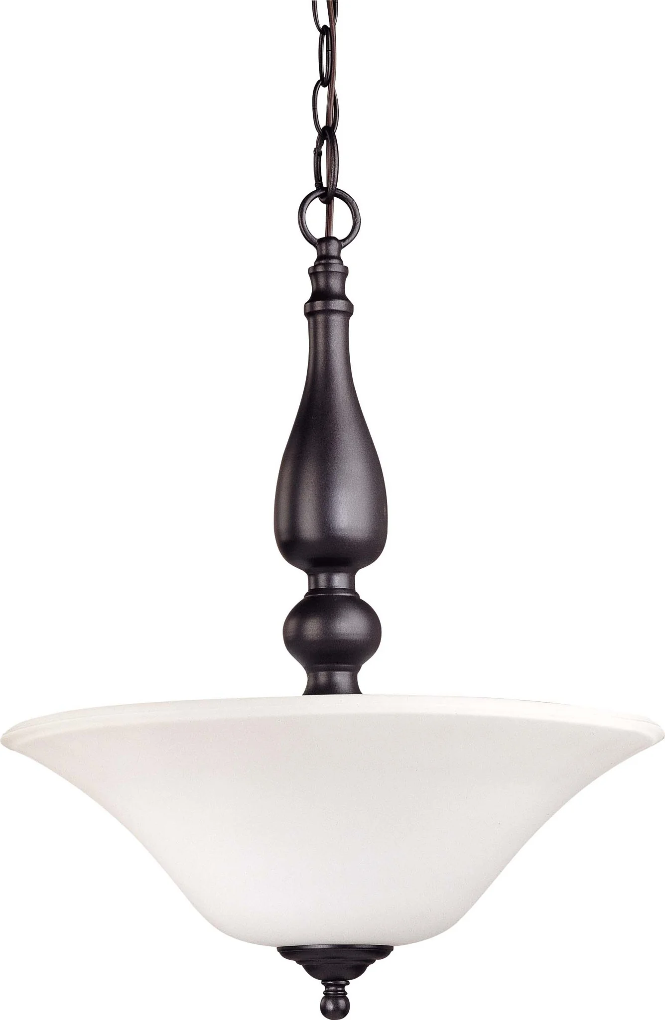 Nuvo Dupont - 3 Light Pendant w/ Satin White Glass