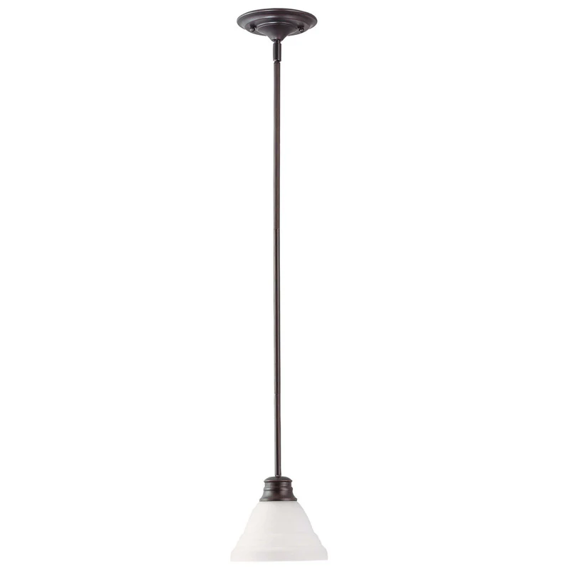 Nuvo Empire - 1 Light 7 inch Mini Pendant w/ Frosted White Glass