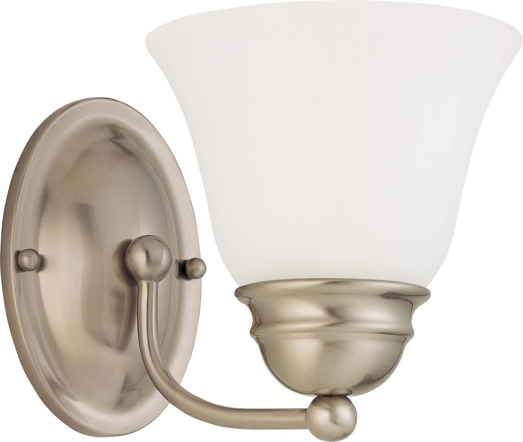 Nuvo Empire - 1 Light 7 inch Vanity w/ Frosted White Glass