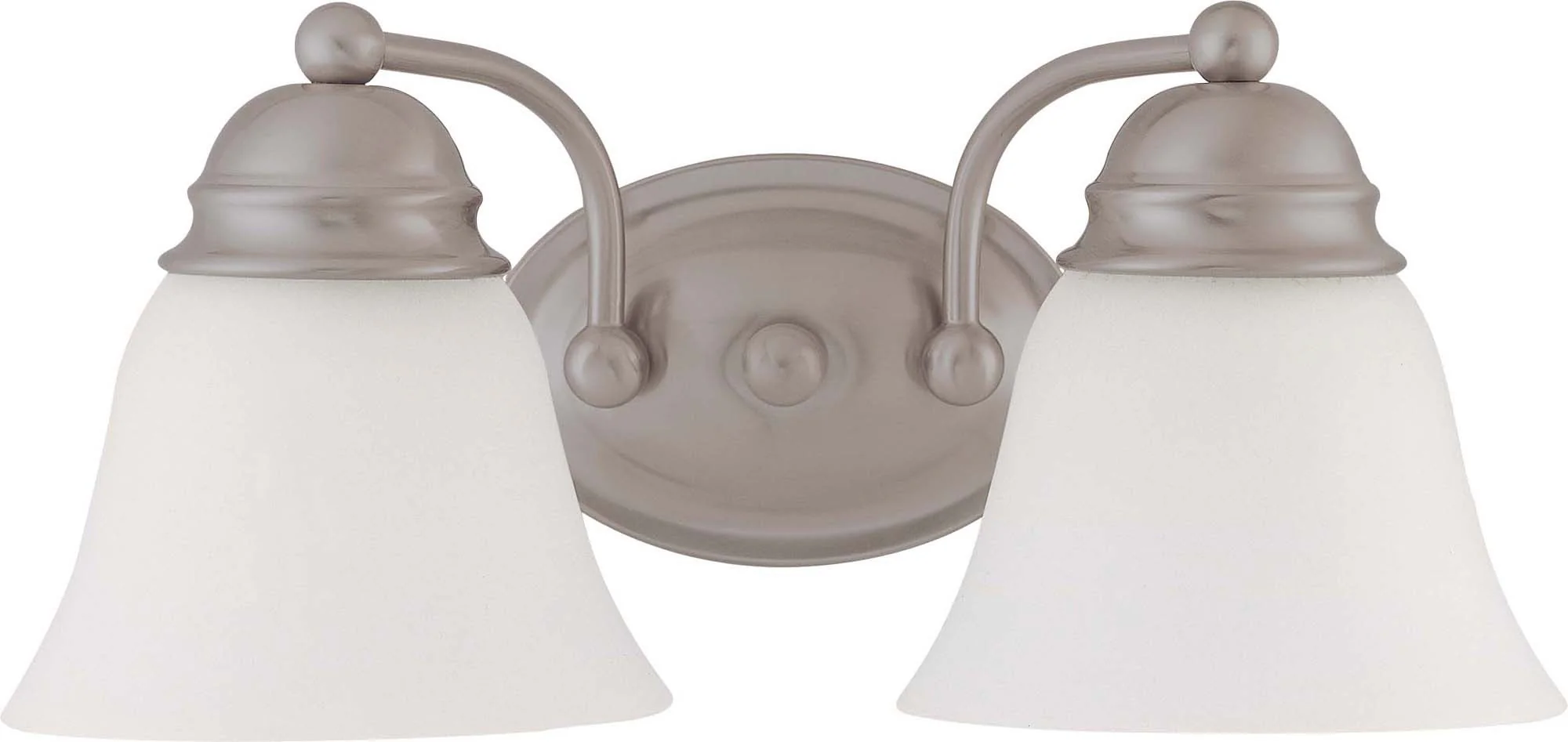 Nuvo Empire - 2 Light 15 inch Vanity w/ Frosted White Glass