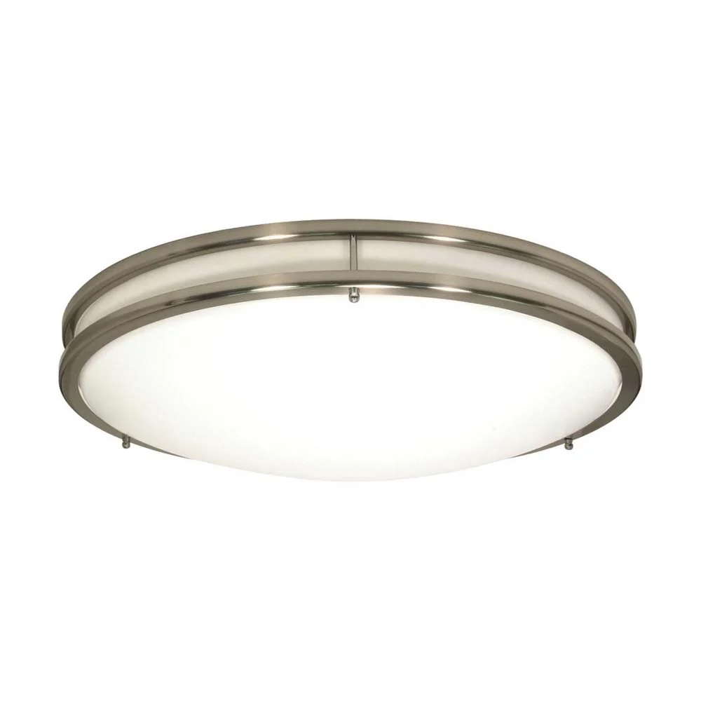 Nuvo Glamour LED 13-in Flush Mount Fixture Brushed Nickel Finish CCT Selectable