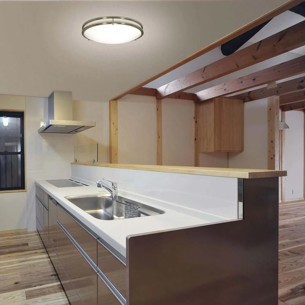 Nuvo Glamour LED 17-in Flush Mount Fixture Brushed Nickel Finish CCT Selectable - Image 2