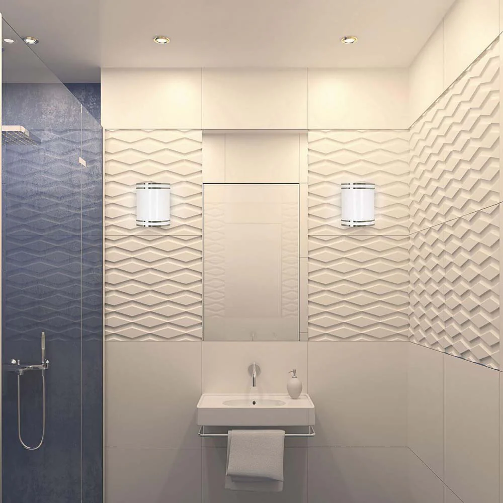 Nuvo Glamour LED 9-in 10w Wall Sconce Brushed Nickel Finish CCT Selectable - Image 2