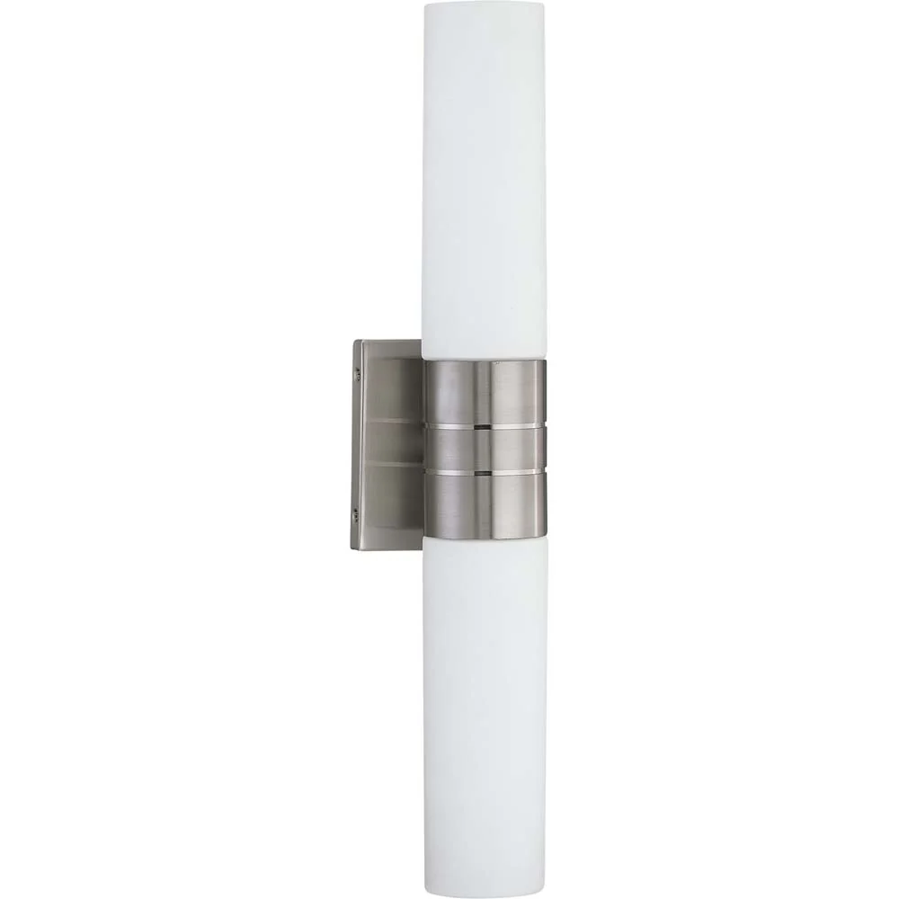 Nuvo Lighting 24w Link LED 2-Light Vert Wall Fix Brushed Nickel Finish