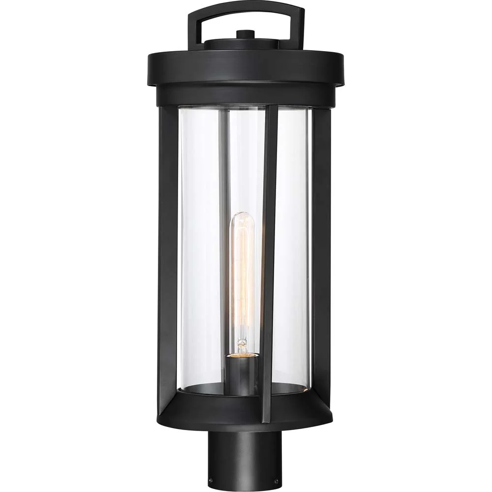 Nuvo Lighting 60w Huron 1-Light Post Lantern Aged Bronze / Glass Finish