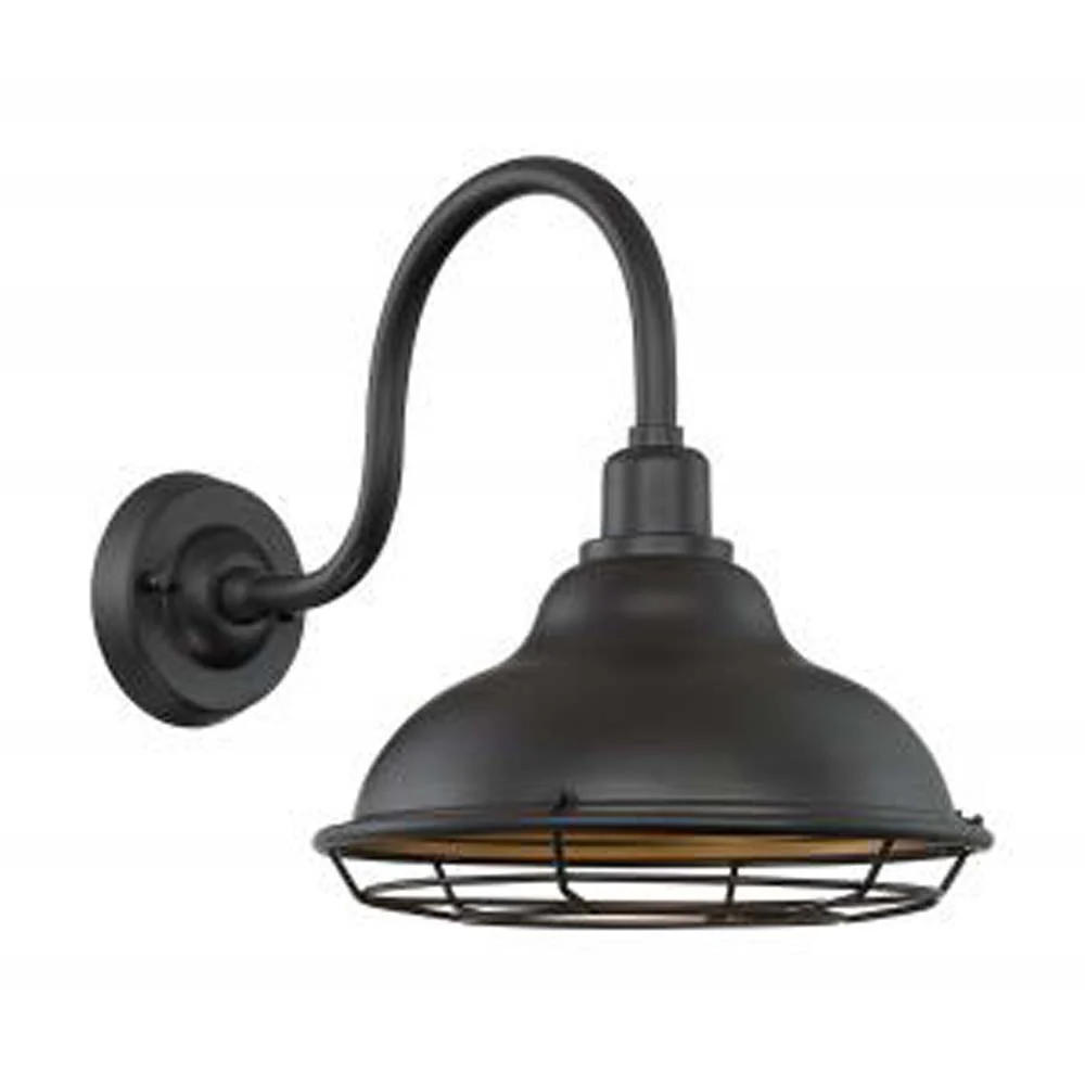Nuvo Newbridge 1-Light 12" Sconce w/ Dark Bronze & Gold Finish