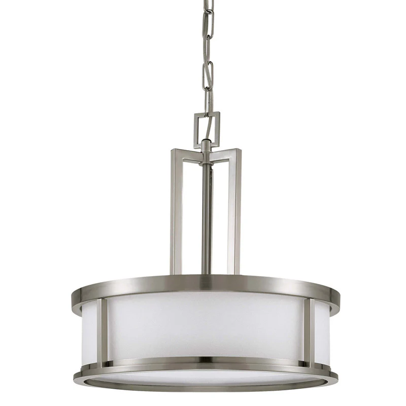 Nuvo Odeon - 4 Light Pendant w/ Satin White Glass
