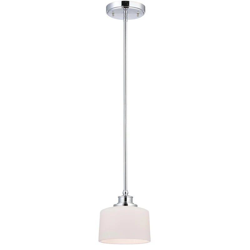 Nuvo Soho - 1 Light Mini Pendant w/ Satin White Glass