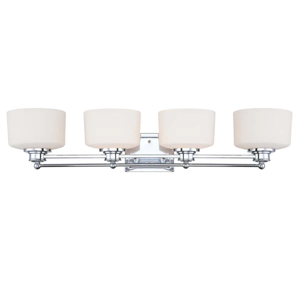 Nuvo Soho - 4 Light Vanity Fixture w/ Satin White Glass