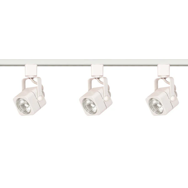 Nuvo TK345 White 3 Light - MR16 - Square Track Kit - Line Voltage