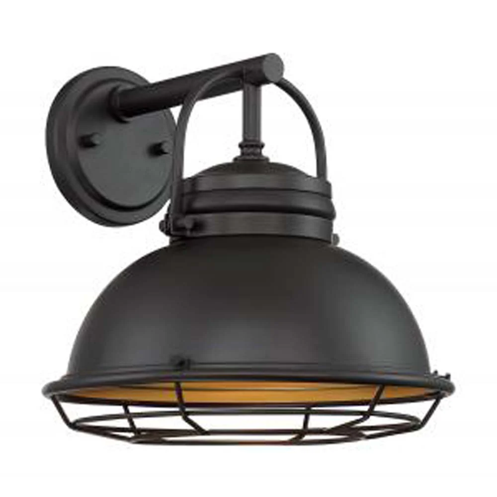 Nuvo Upton 1-Light 12" Wall Sconce Fixtures w/ Dark Bronze & Gold Finish