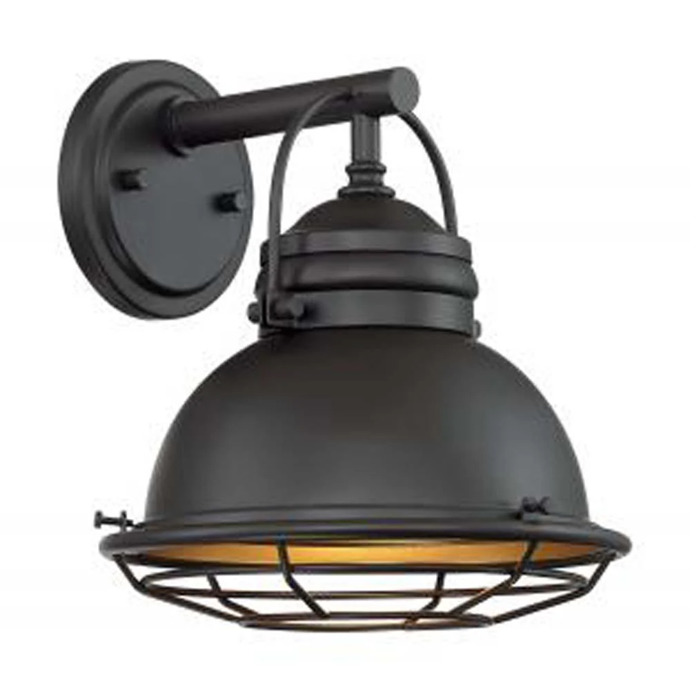 Nuvo Upton 1-Light 9.75" Wall Sconce Fixtures w/ Dark Bronze & Gold Finish