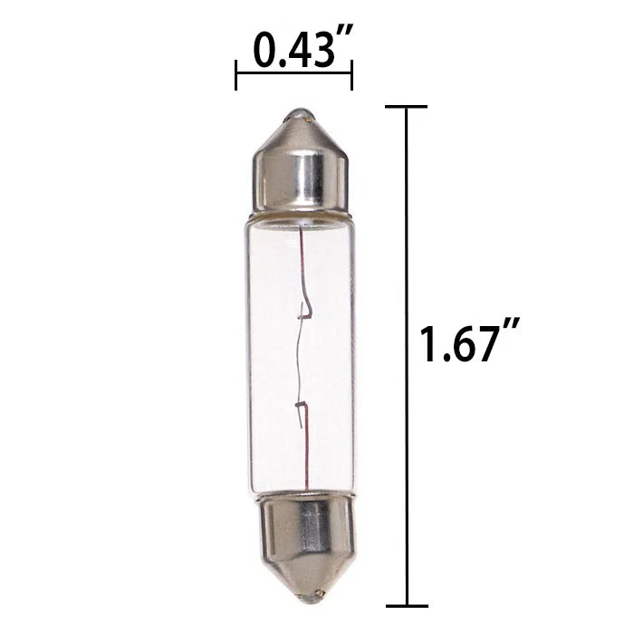 10 Pk - Osram 10W 12V 6411 891.361 SV8.5/8 Festoon Incandescent Bulb - Image 3