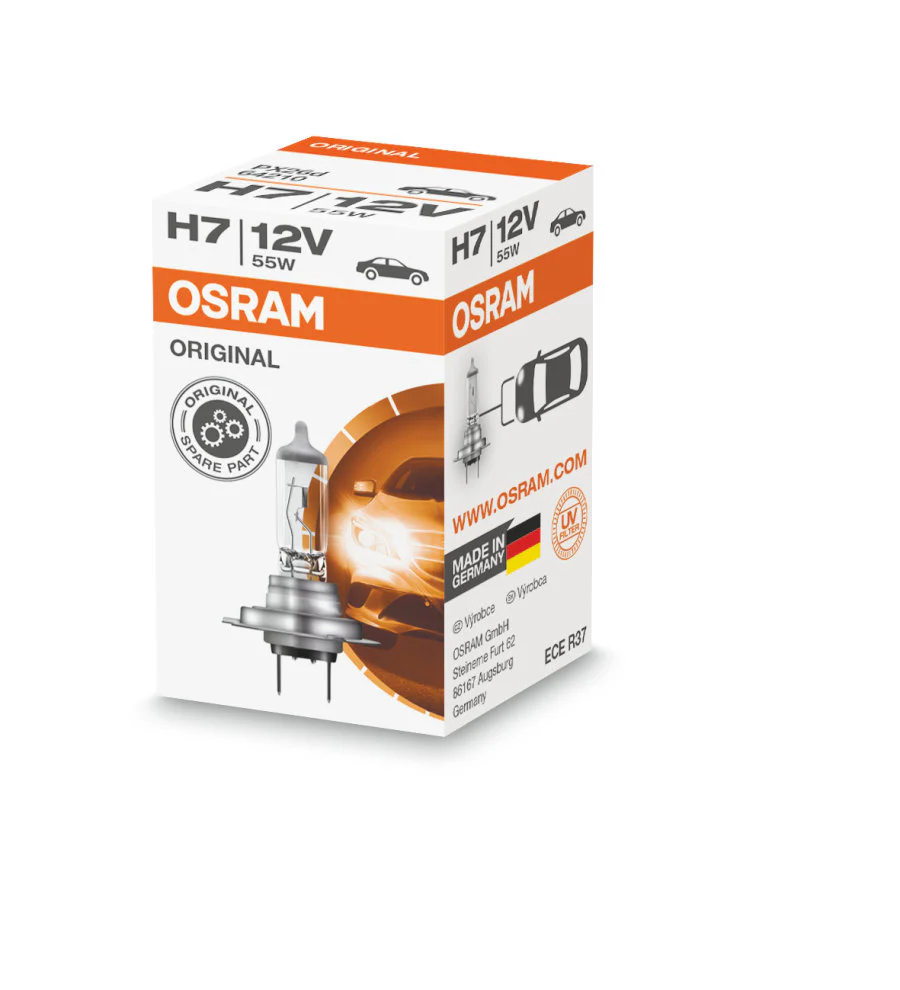 OSRAM H7 12V 55W - 64210 - Original Line High-Performance Automotive Bulb