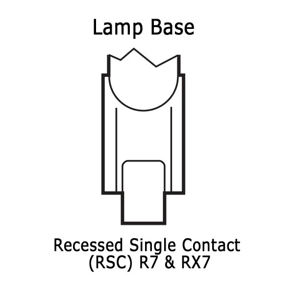 OSRAM R7s/RX7s and RSC Ceramic Socket Lamp Holder - 12inch Lead - Image 6