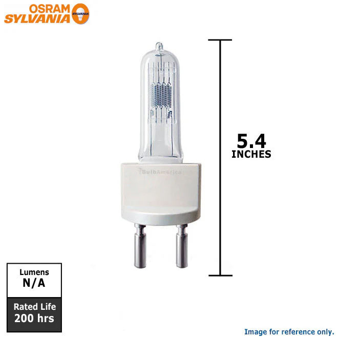 OSRAM 1000w 230v FKJ 64747 CP/71 G22 Single Ended Halogen Light Bulb - Image 2