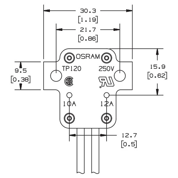 OSRAM TP-120E G5.3 GU5.3 GX5.3 GY5.3 lamp holder - Image 6
