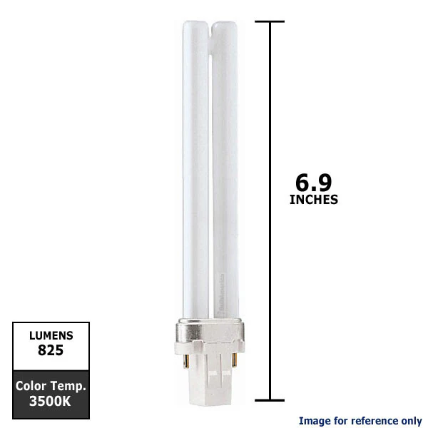 Philips 13w Single Tube 2-Pin GX23 3500K White Fluorescent Light Bulb - Image 2