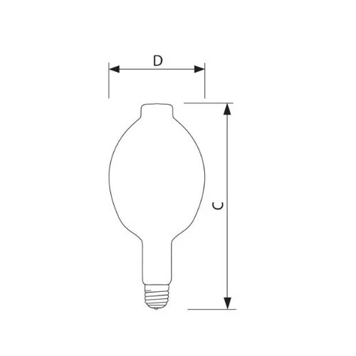 PHILIPS 1500W BT56 E39 HID Metal Halide Light Bulb - Image 2