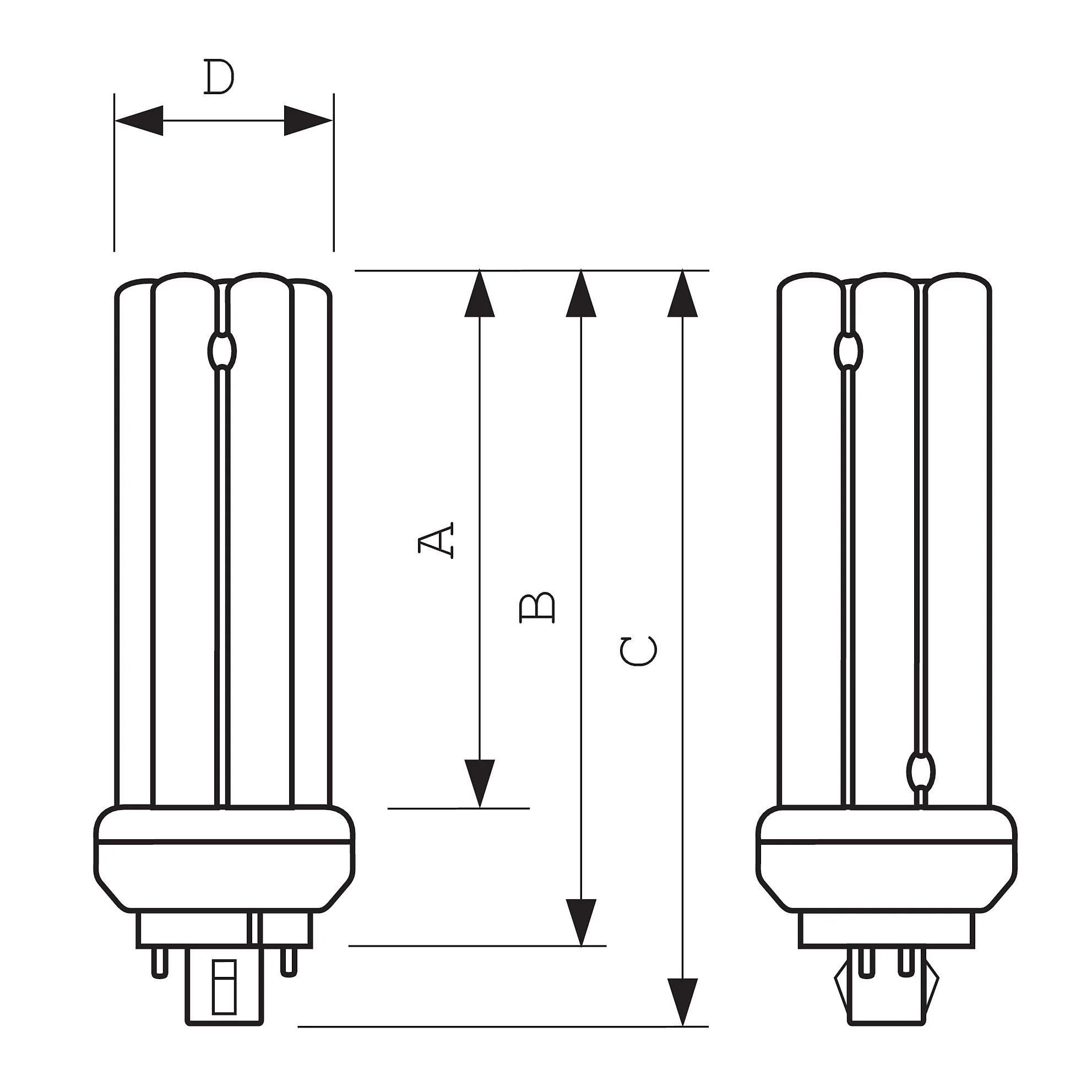 Philips 27w Triple Tube 4-Pin GX24Q-3 4100K Cool White Fluorescent Light Bulb - Image 3
