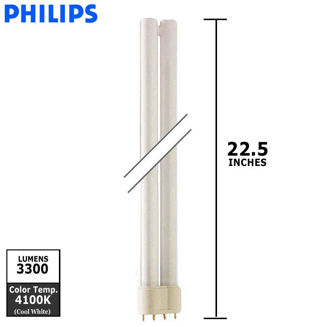 Philips 40w Single Tube 4-Pin 2G11 4100K Fluorescent Light Bulb - Image 2