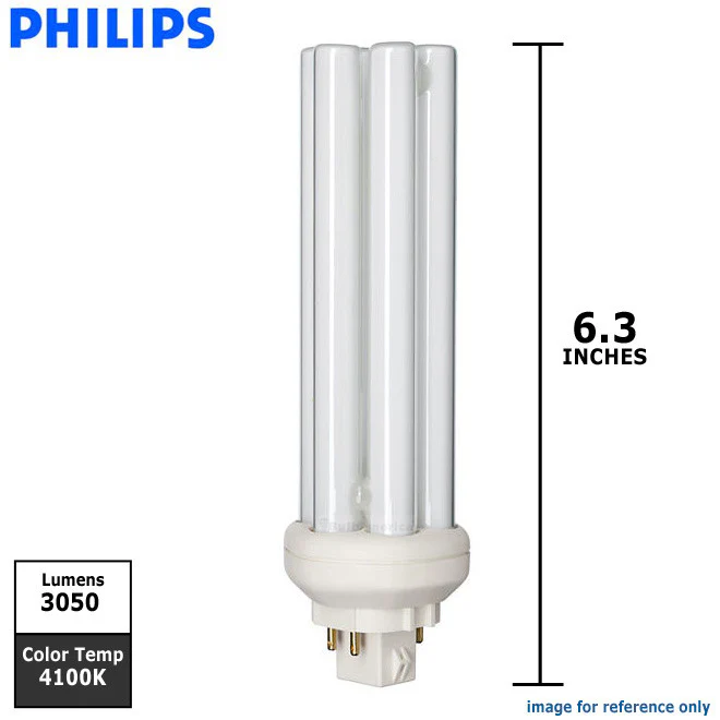 Philips 42w Triple Tube 4-Pin GX24q-4 PL-T Alto Fluorescent Light Bulb - Image 2