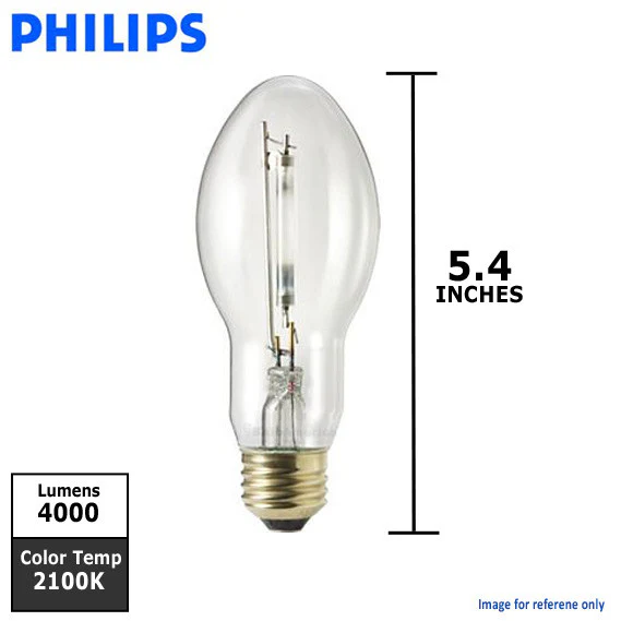 Philips 50w BD17 2100k E26 Clear Ceramalux Non-ALTO HID Light Bulb - Image 2