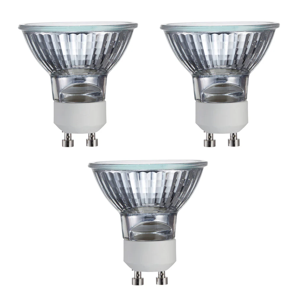 3PK - Philips 50w MR16 GU10 Flood 25 2800K Dimmable Halogen Bulb