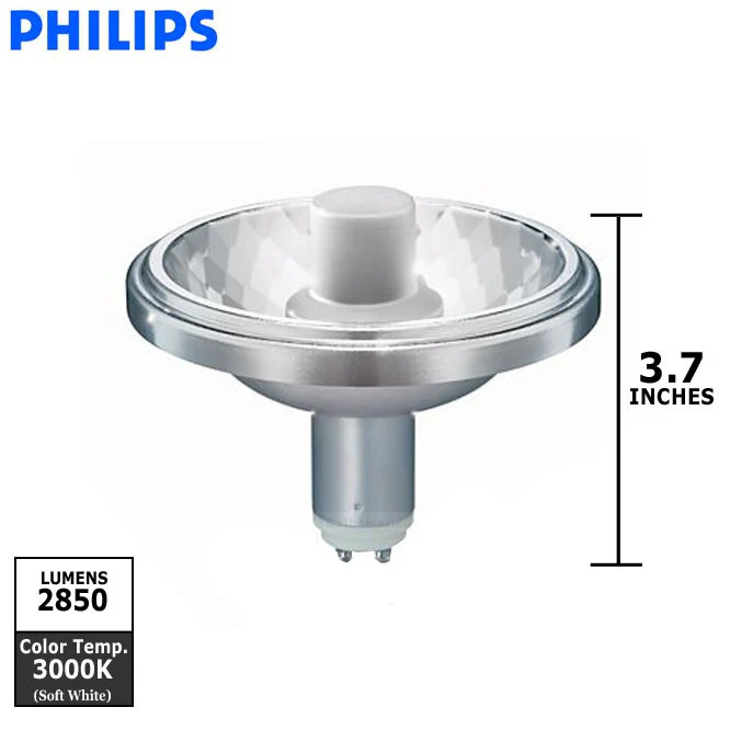 Philips 70w MasterColor CDM-R111 GX8.5 NFL 24D 3000K HID Light Bulb - Image 2