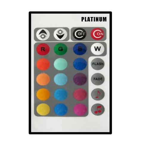 PLATINUM 8 x Music LED Color Changer E27 Lamp With 1 x Wireless Remote - Image 2