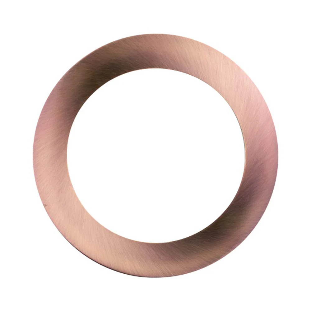 Round Aged Copper Faceplate for NICOR DLE6 Series Downlights